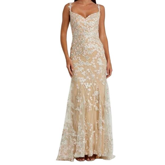 MAC DUGGAL 67492 Floral Embroidered Corset Bodice Gown Sz 20 New w/ Tag $798 SOO - Picture 3 of 16